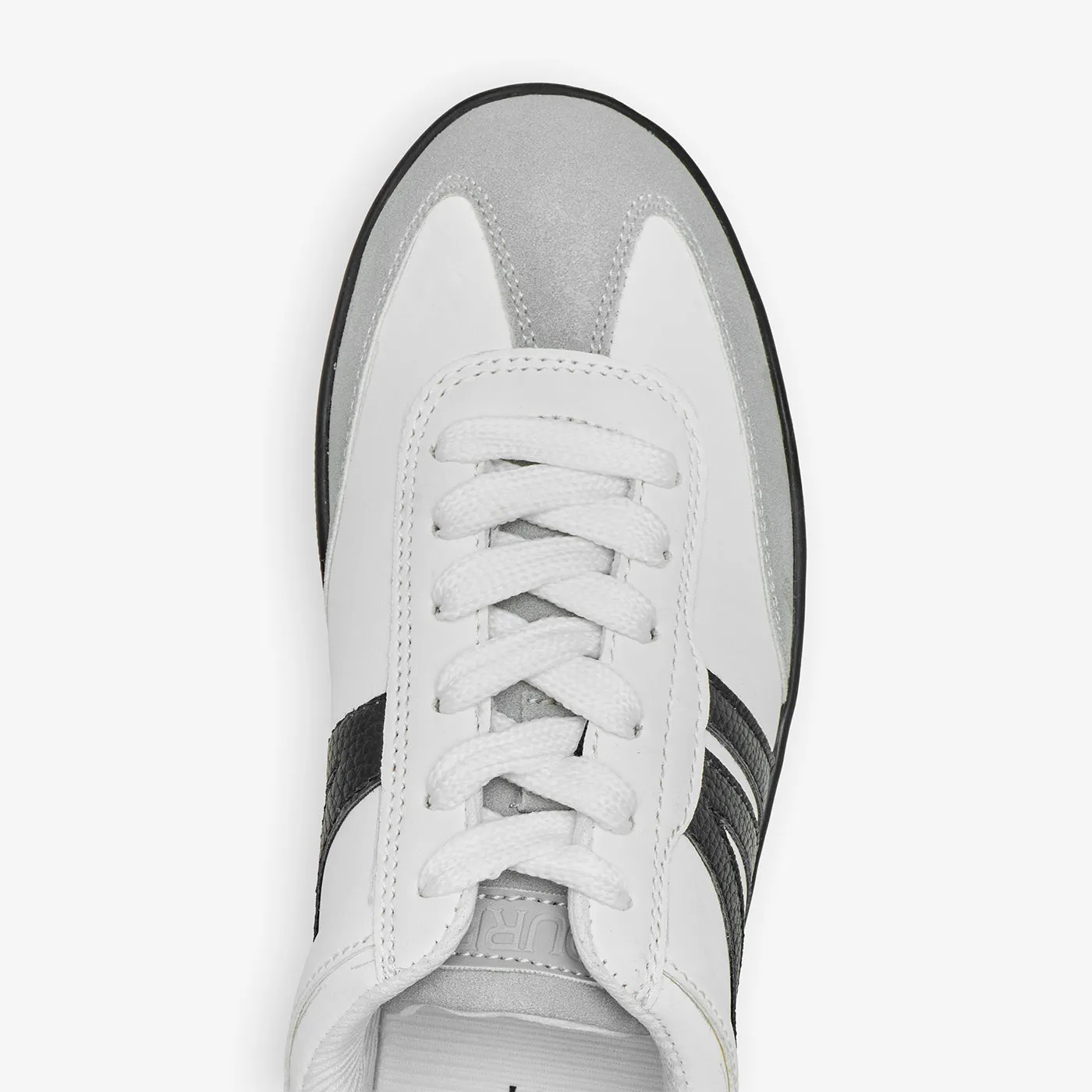 Women's Contrast Stripe Sneakers High Fit Style Match