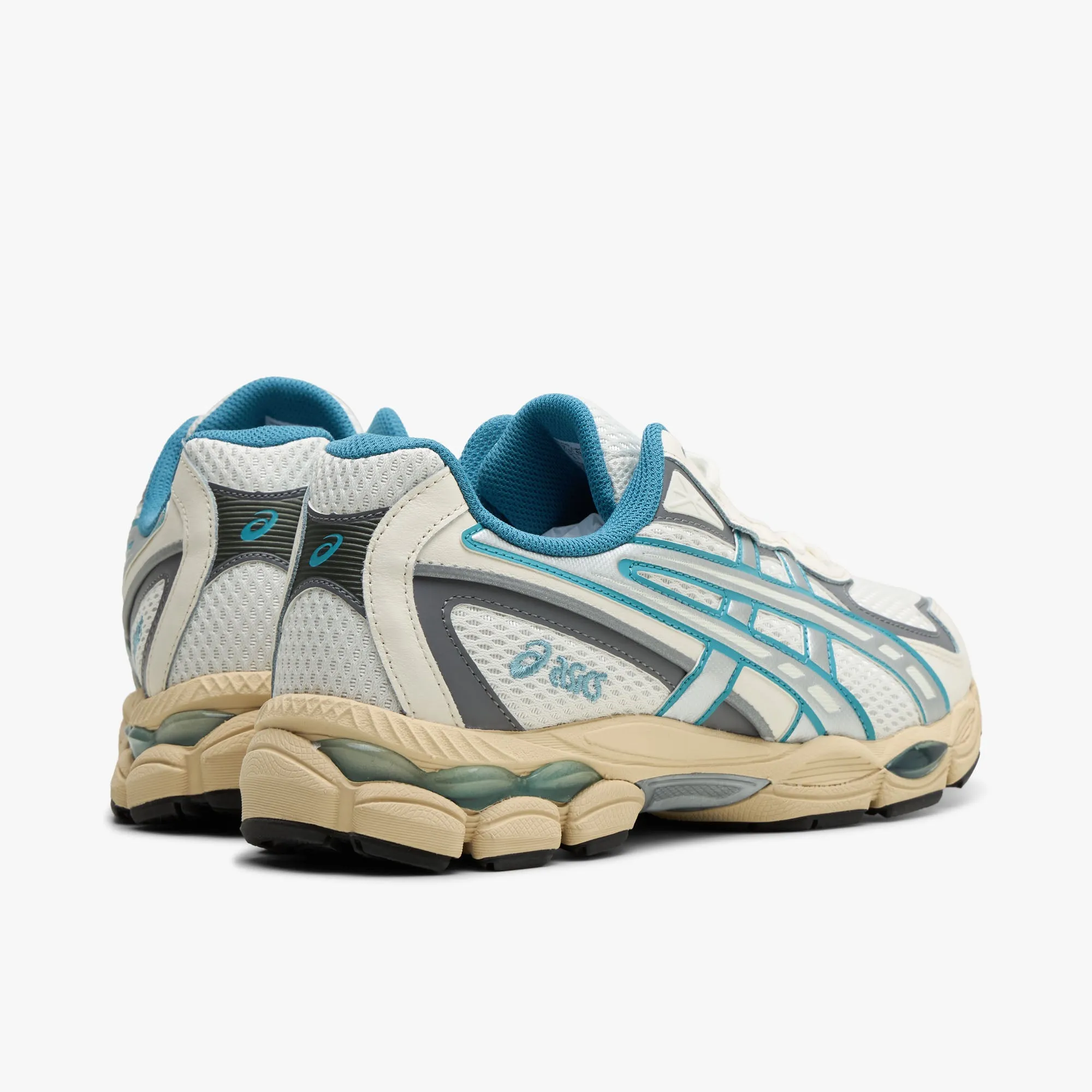 ASICS GEL-NYC 2055 Cream / Blue Teal Lace Free Fastenings