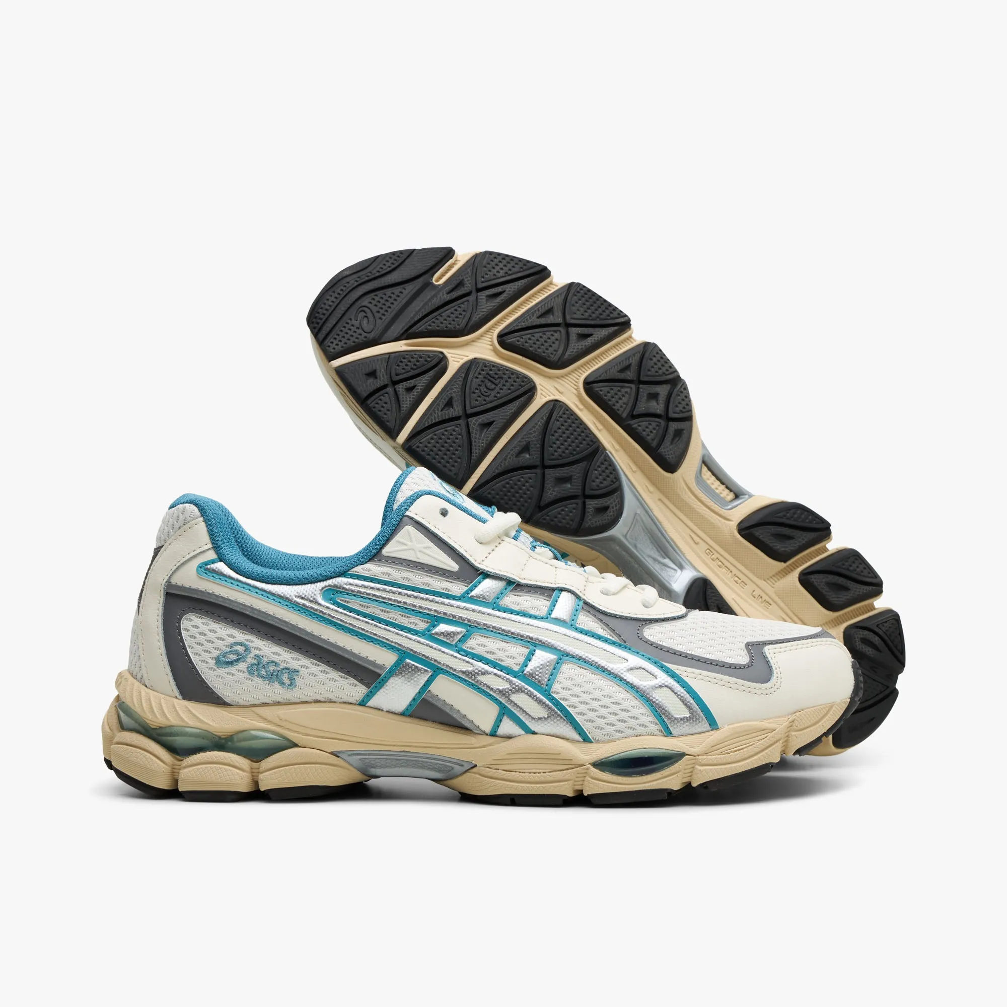 ASICS GEL-NYC 2055 Cream / Blue Teal Move Freely Energy return