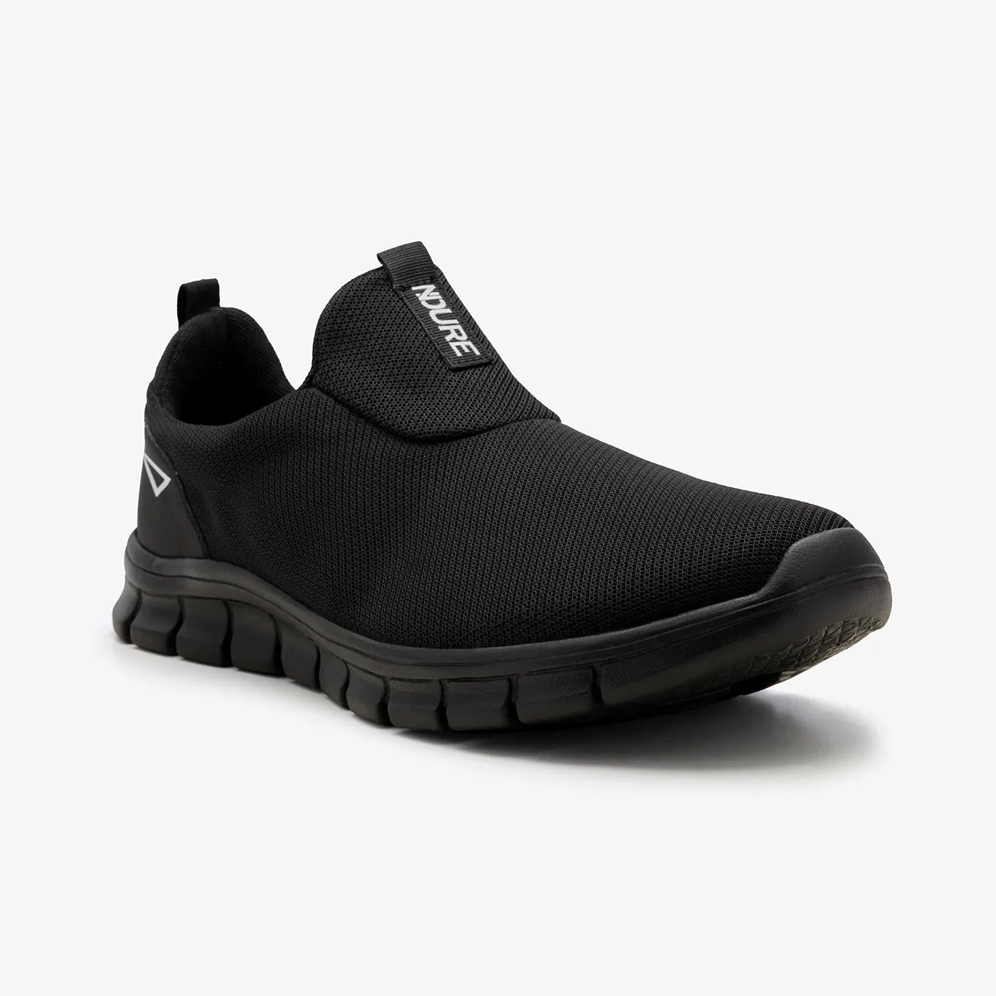 Men??s Black Slip-On Sneakers Impact Dispersing