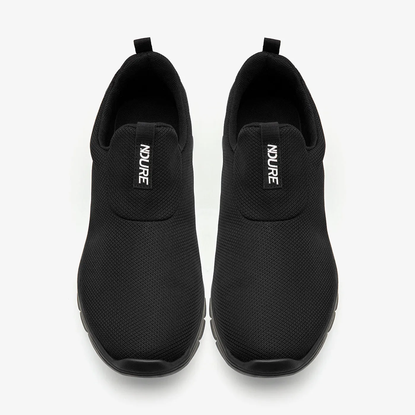 Soft Soles Sturdy breathability Men??s Black Slip-On Sneakers