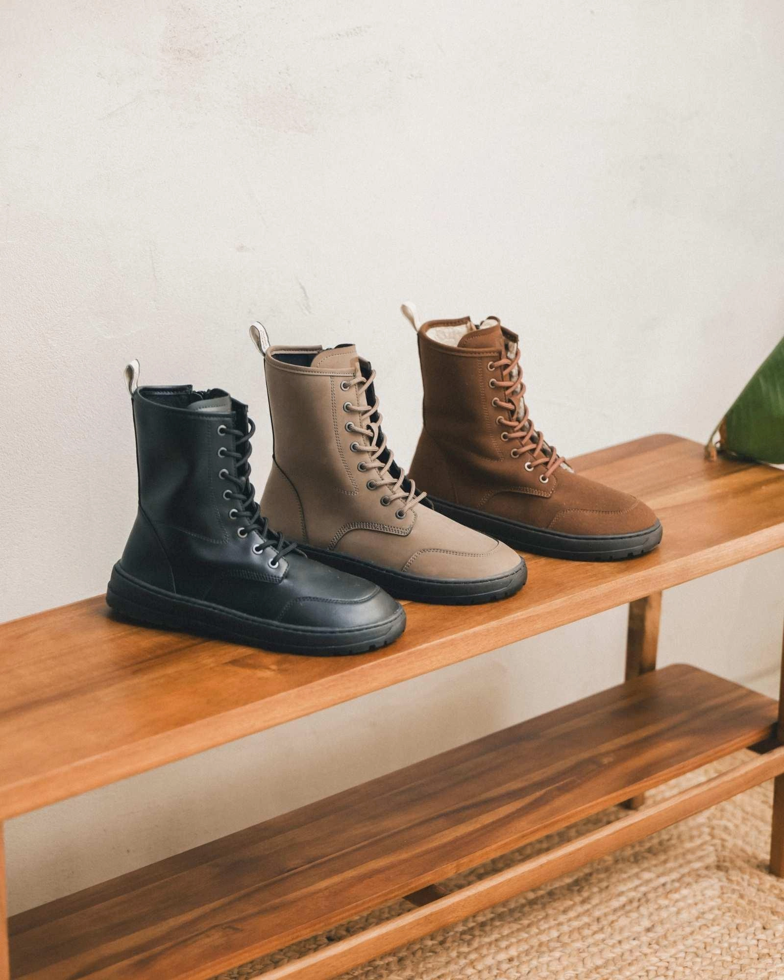 Black Combat Barefoot Boots - Omega High   Performance Skin Hug