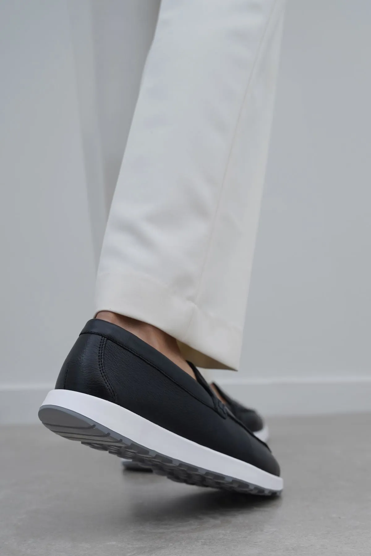 AIR LEATHER LOAFERS mule