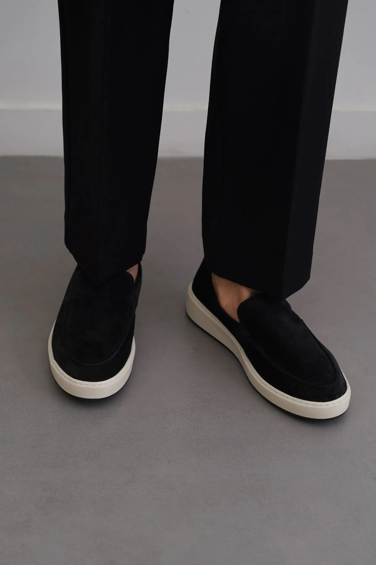 SUEDE LEATHER LOAFERS Natural Motion Flex Ventilated Footbed