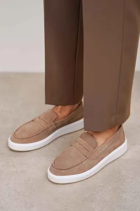 SUEDE PENNY LOAFERS Dependable