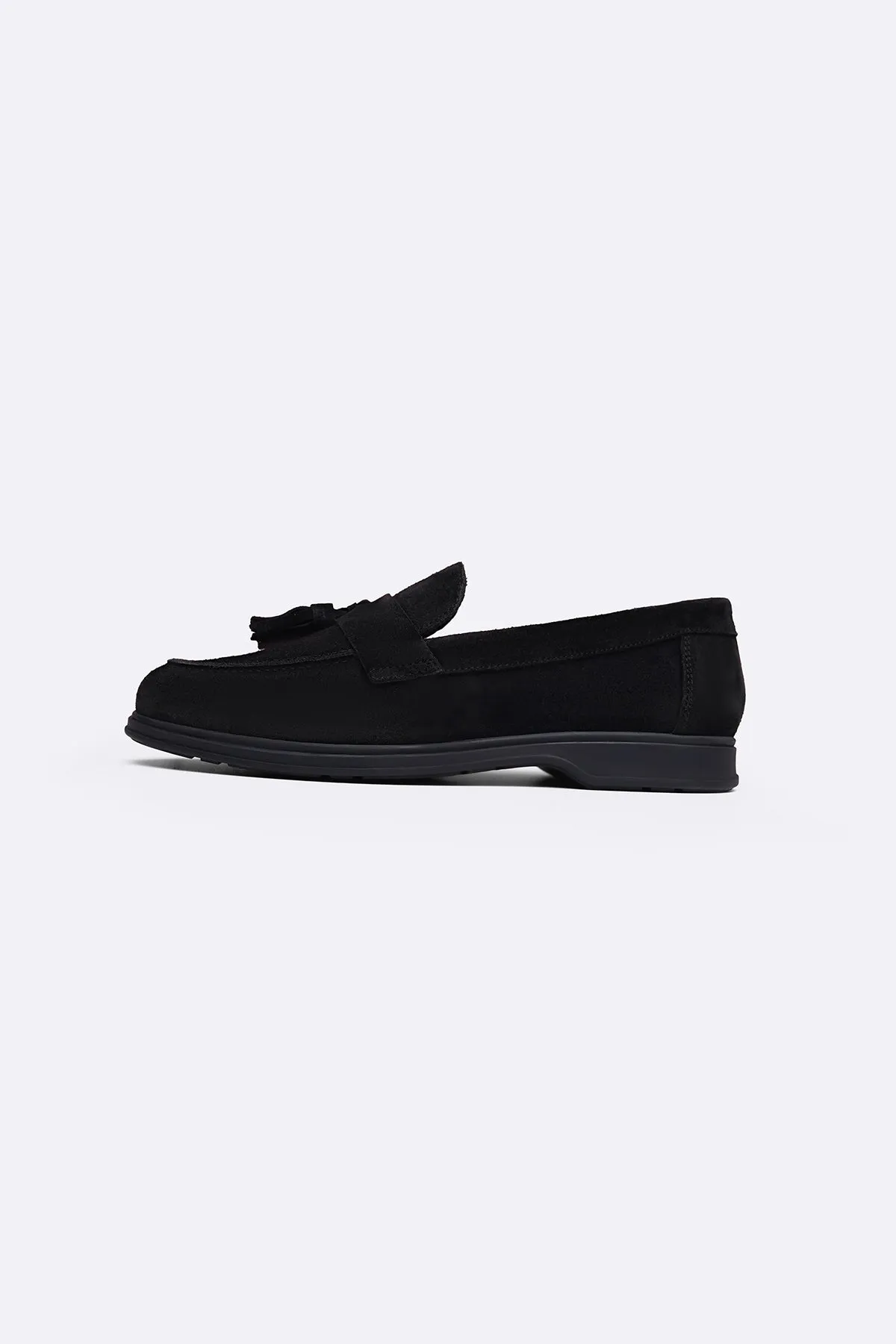 stimulating Shock Absorbing Midsole SUEDE LEATHER TASSEL LOAFERS