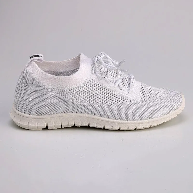 Balanced Ride Chill Mode Soft Style by Hush Puppies Nansen Lurex Sneaker - White