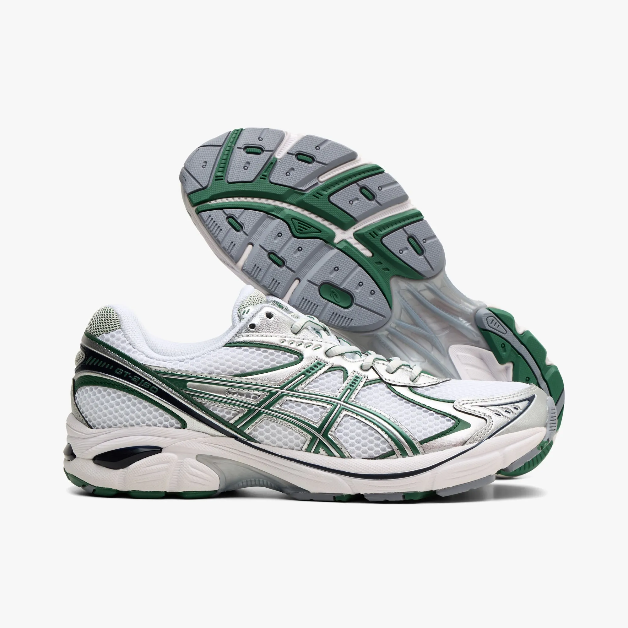 Reinforced Lace Holes ASICS GT-2160 White / Shamrock Green