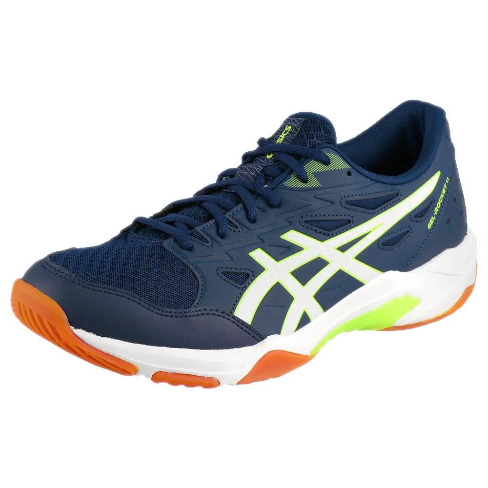 Asics Men's Gel-Rocket 11 - Blue Expanse/Safety Yellow Foam Padding Technology Every Fit