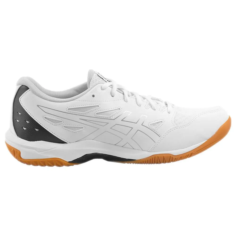 Asics Men's Gel-Rocket 11 - White/Pure Silver Comfort Leather