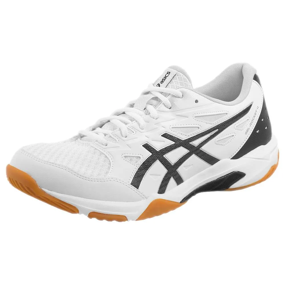 Spring Bounce Air Cushion Asics Men's Gel-Rocket 11 - White/Pure Silver