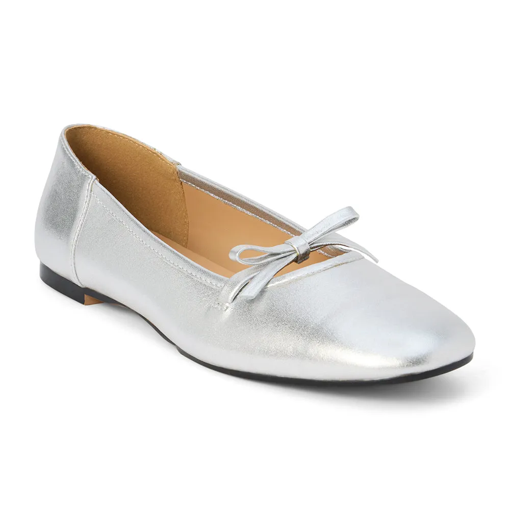City Missy Ballet Flat - Silver