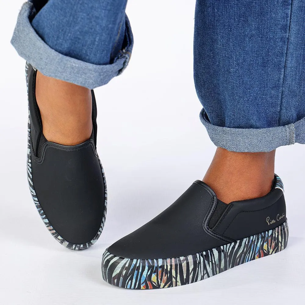 Pierre Cardin Jungle 5 sneaker - Black Woven Upper