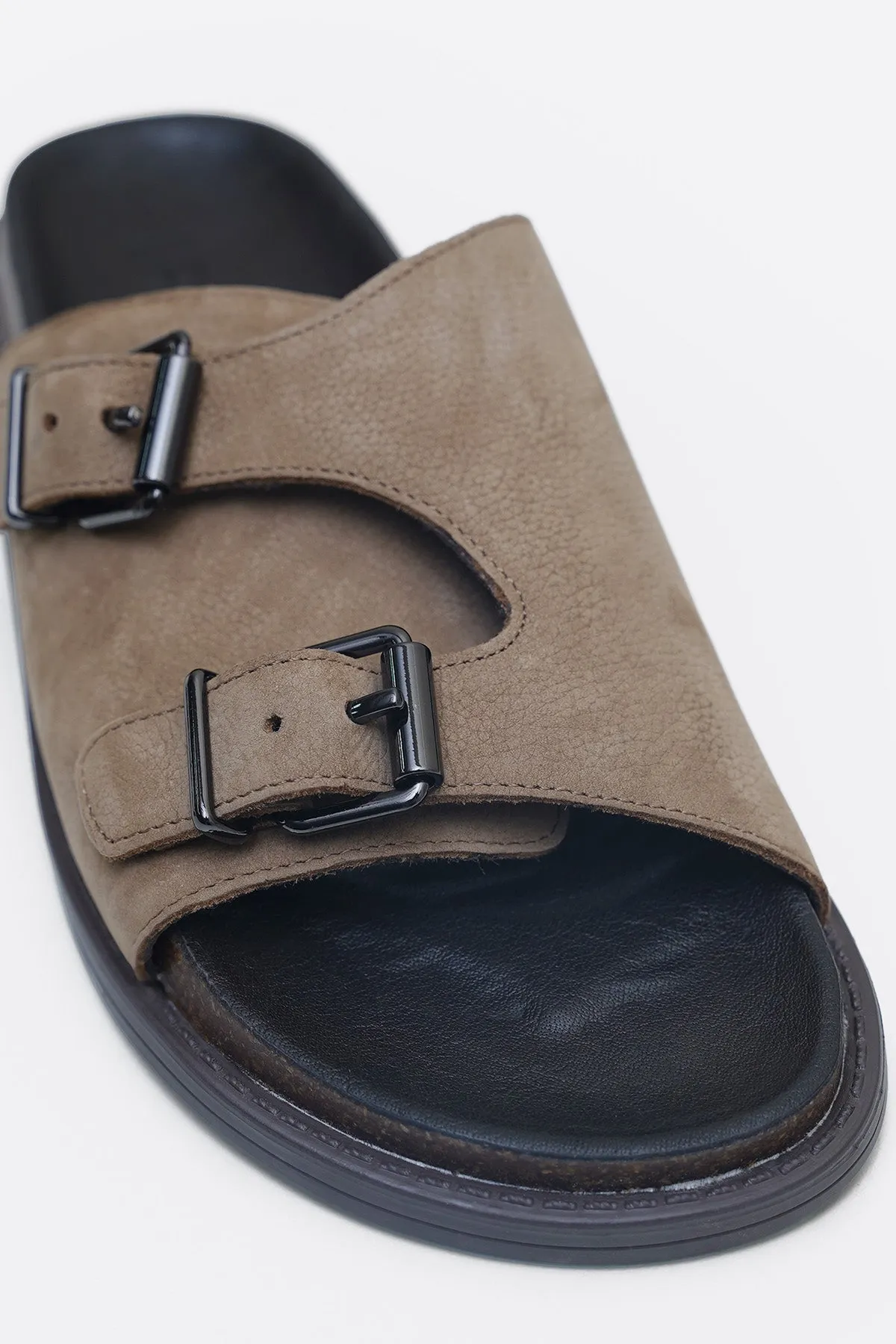 Canvas VANTA LEATHER SLIDES