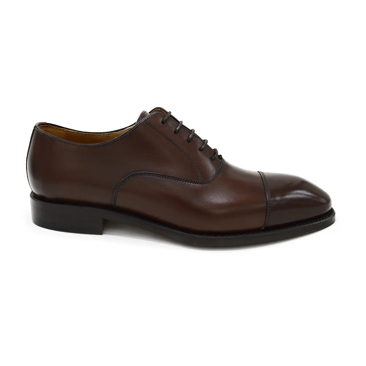 Berwick 1707 Straight Cap Oxford (5217) Dark Brown Quick Step On Textured Finish Smart Casual Wearer