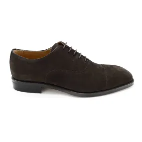Lace Up Berwick 1707 Straight Cap Oxford (5217) -Dark Brown Suede