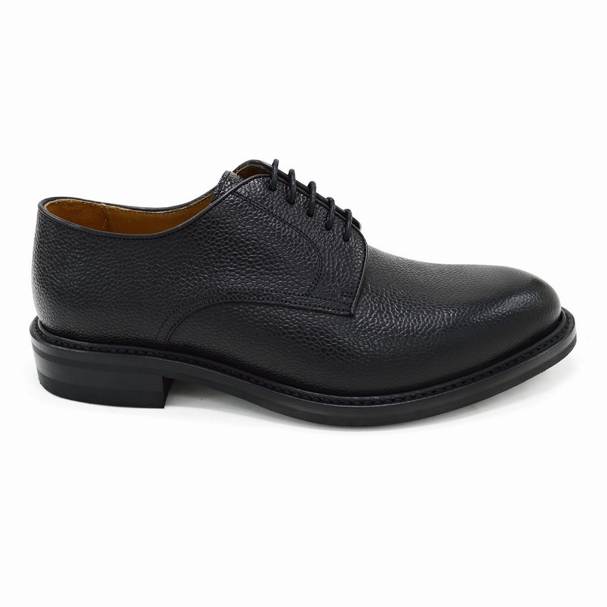 Easy Pairing Dressed Up Berwick 1707 Country Grain Plain Derby Shoe (4169) Black