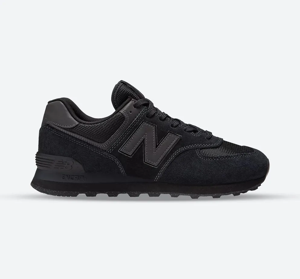 Anti Fatigue Support Men's Wide Fit New Balance ML574EVE Walking/Running Trainers - Exclusive - Black Width 4E