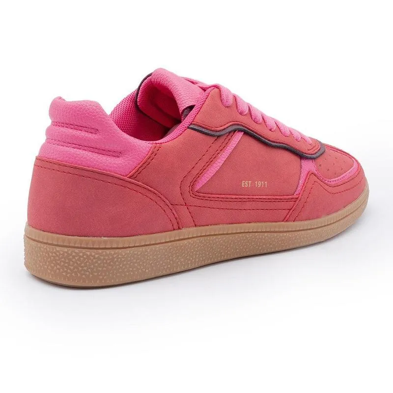 Textured Insole FILA Valentia Sneaker - Red / Pink / Gum