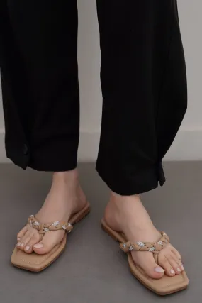 Wear resistant BRAIDED FLIP FLOPS