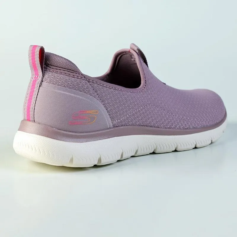 Rubber Traction Pods Skechers Summits Sports Sneaker - Mauve