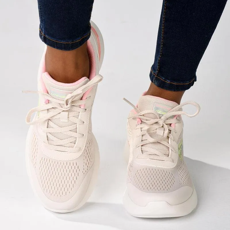 Comfortable Design Features Skechers Skech-Air Dynamight 2.0 Lace Up Sneaker - Natural Pink