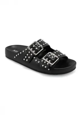 Reinforced Heel Counter Brooklyn Sandal - Black