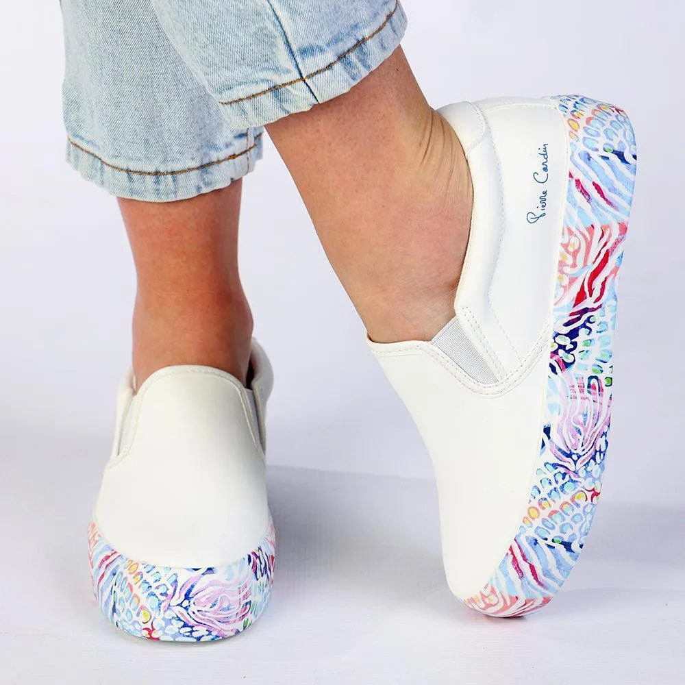 Pierre Cardin Jungle 5 sneaker - White Tensile Barrier Tech Sneaker Style