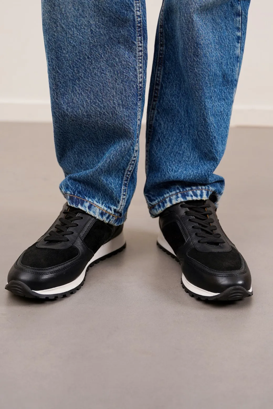 Tailored grip CASUAL LEATHER SNEAKERS