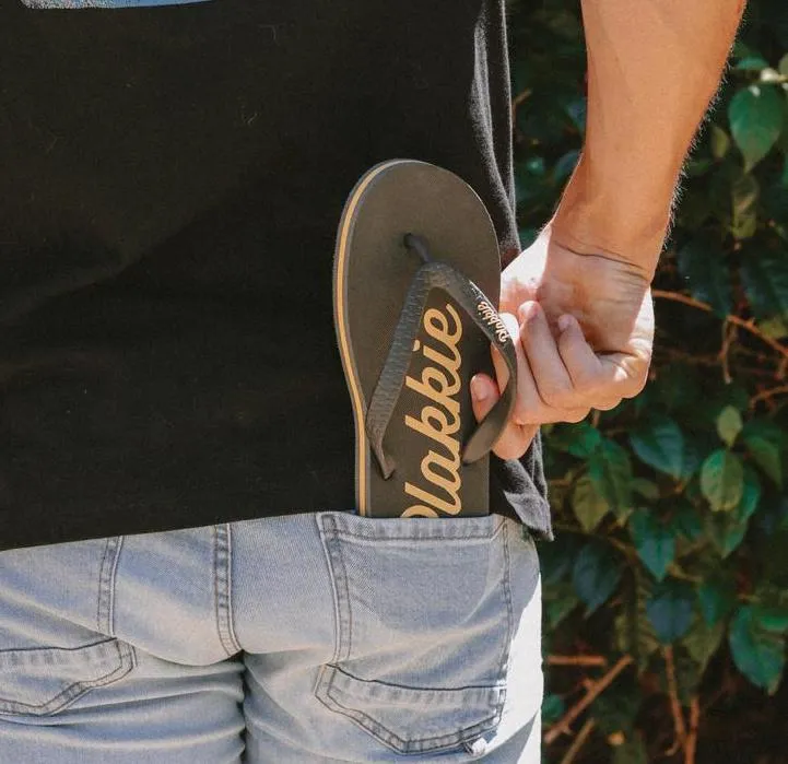 Comfort Buckles Cozy And Warm Plakkie Ushaka (Charcoal and Yellow)