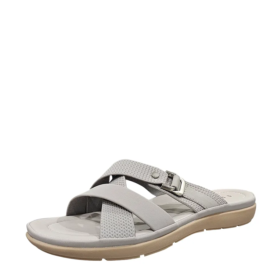 Payless Step One Slide Women's Sarah Strappy Slide shock - absorption - level Torsional Stability Frame