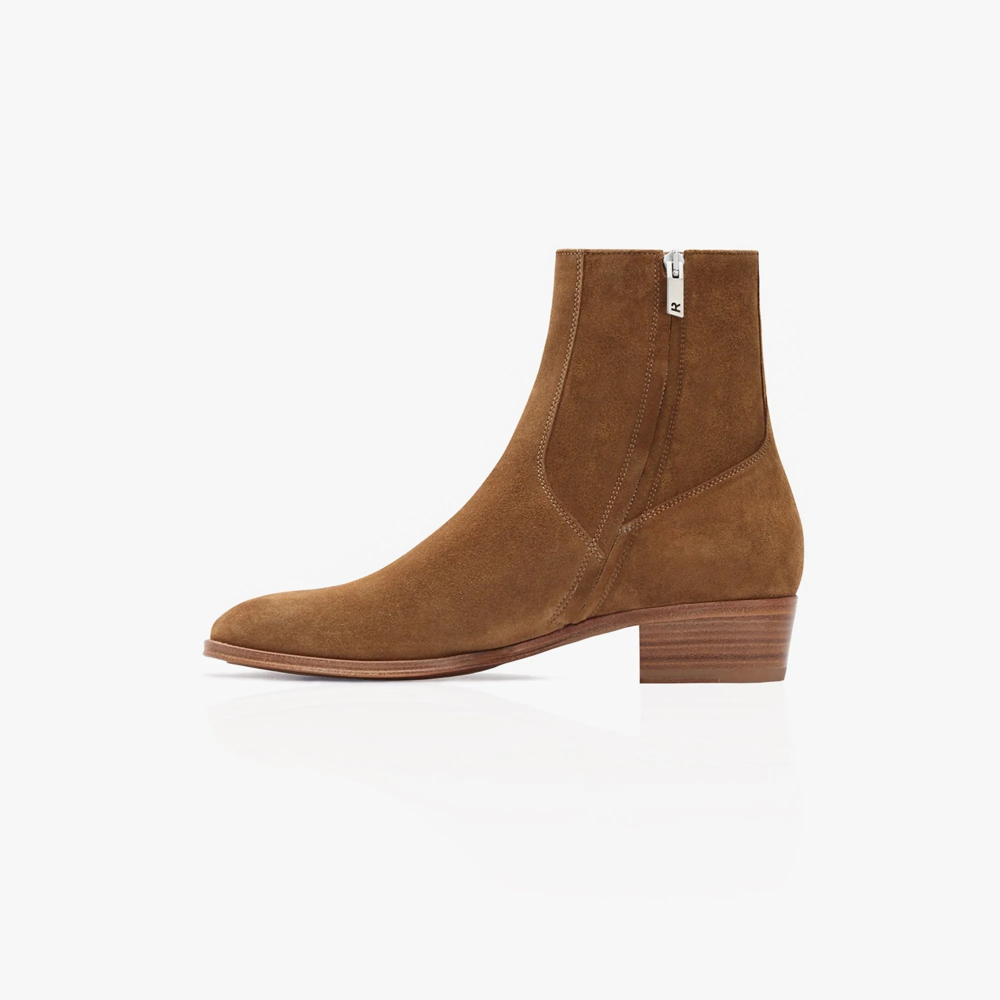 Non Slip Lace Lock Chelsea Boot - Tobacco