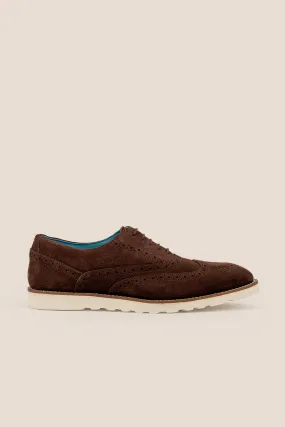 Timeless Wear Comfortable Leather Lace-ups Tyler Brown Suede