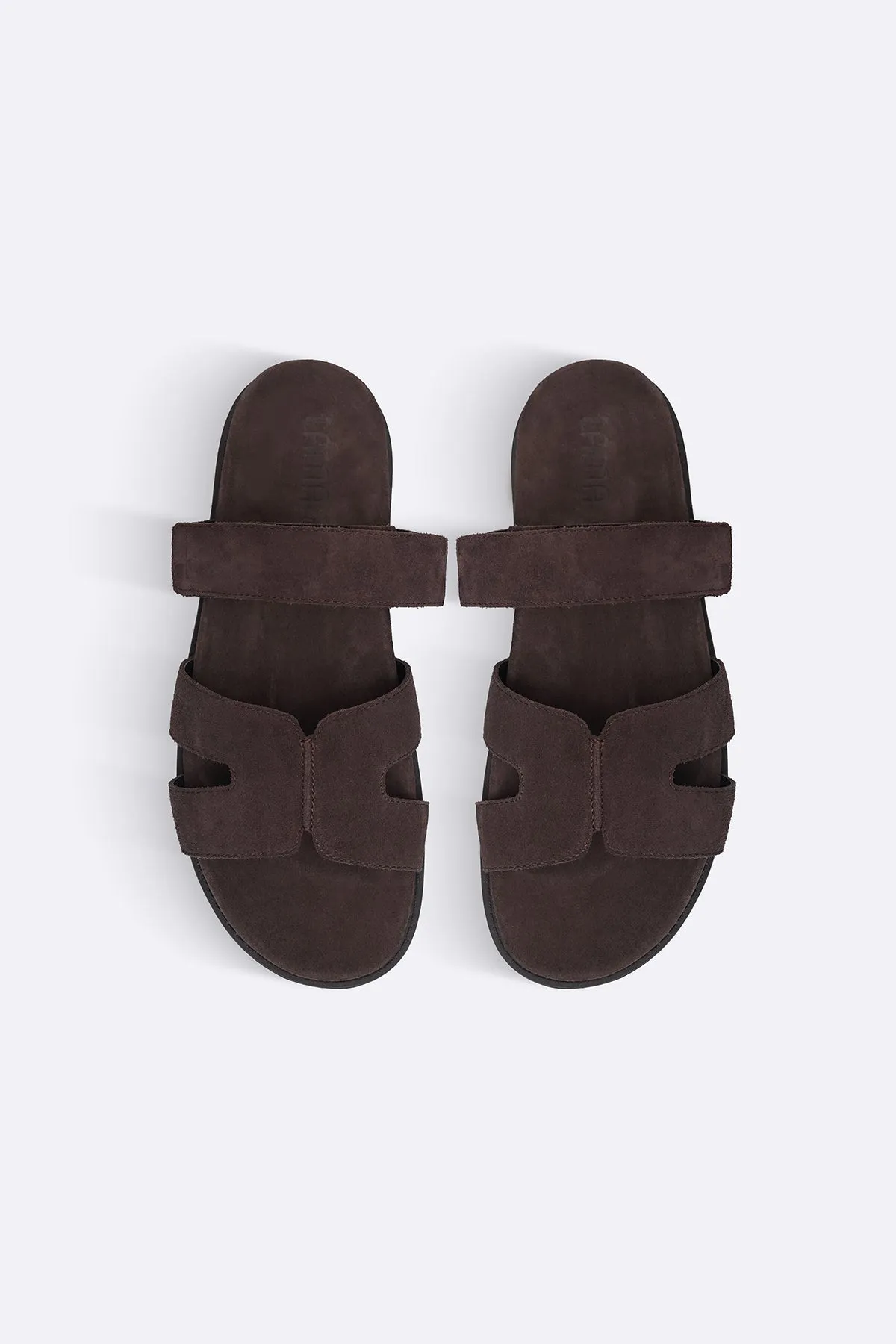 CLASSIC SUEDE LEATHER SLIDE Anti Microbial Treatment Round - toe
