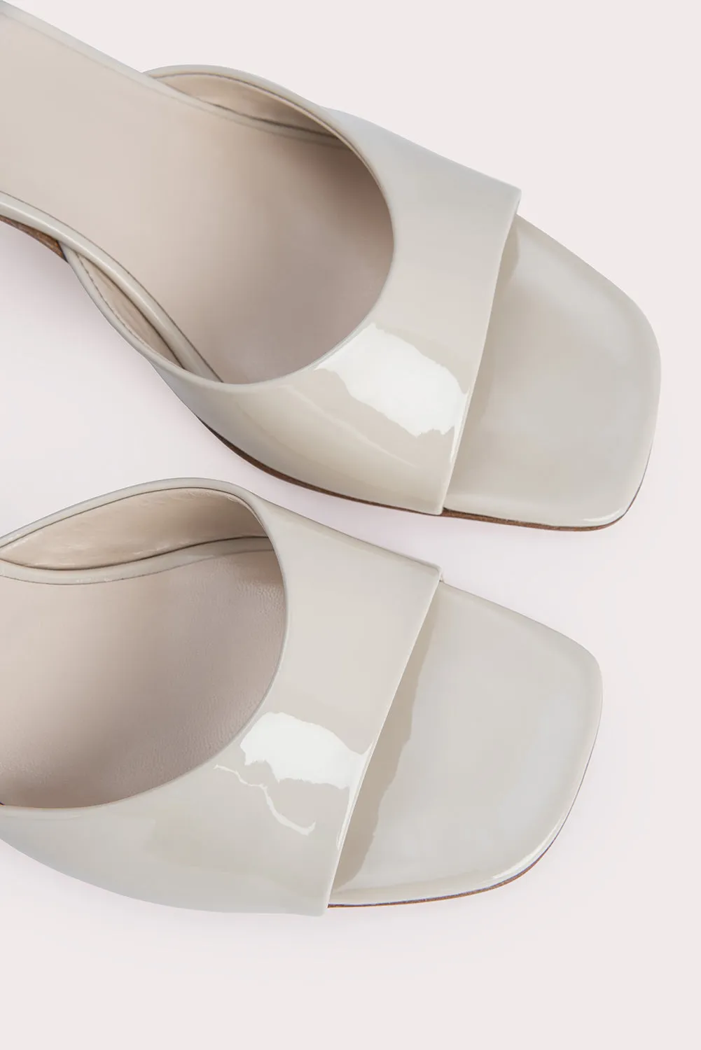 Romy Oatmilk Patent Leather winter necessities least breathable