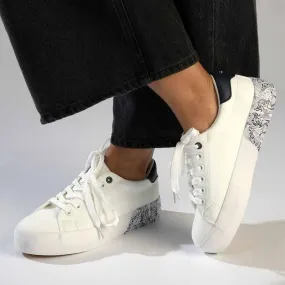 Ground Feel Pierre Cardin Paisley 2 Sneaker - White/Navy