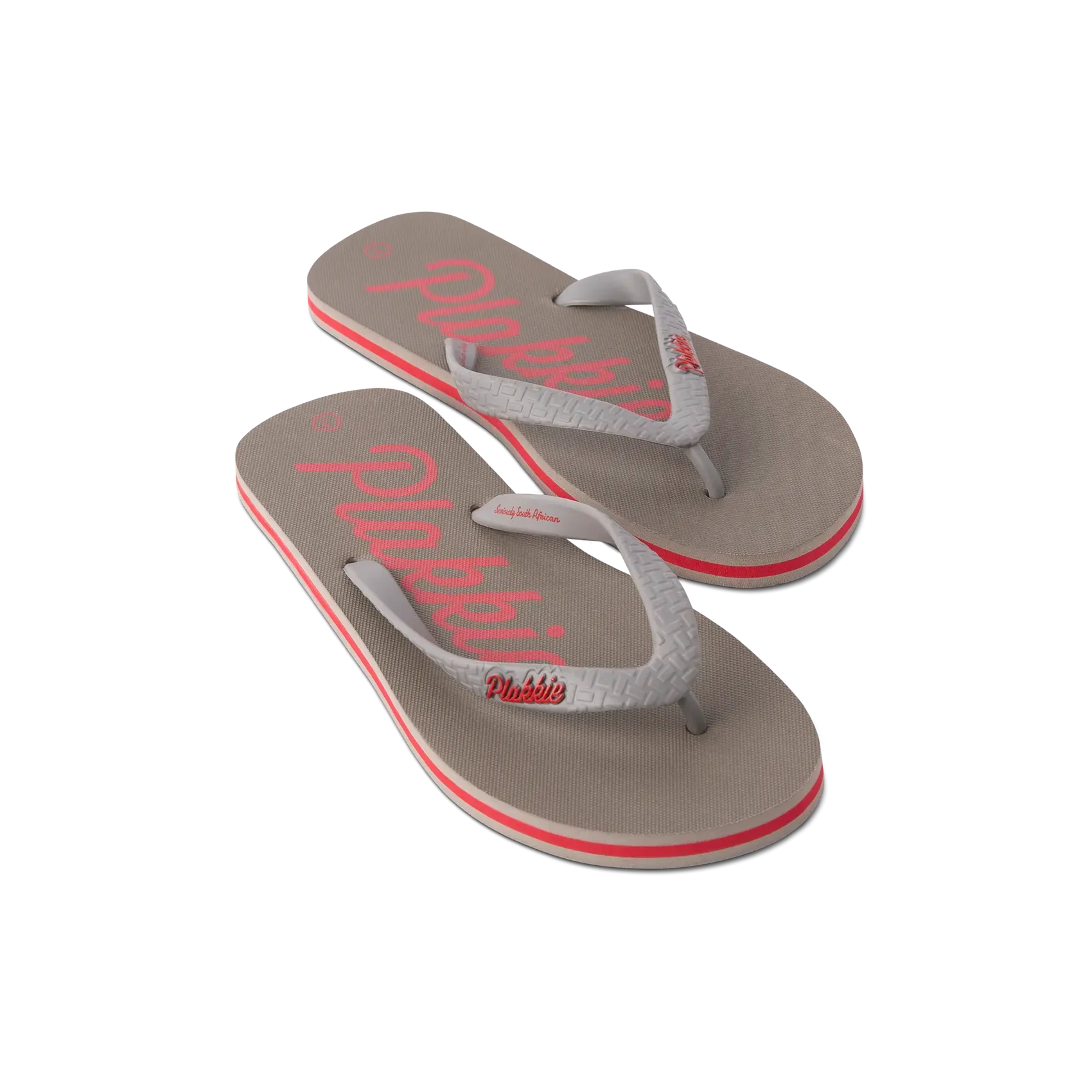 Plakkie Clifton (Grey and Red) PU Stable Fit