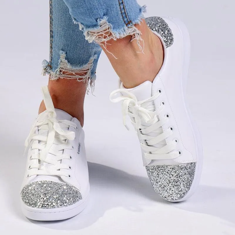 Heat Sealed Reinforcement Holster Stardust Sneaker - White