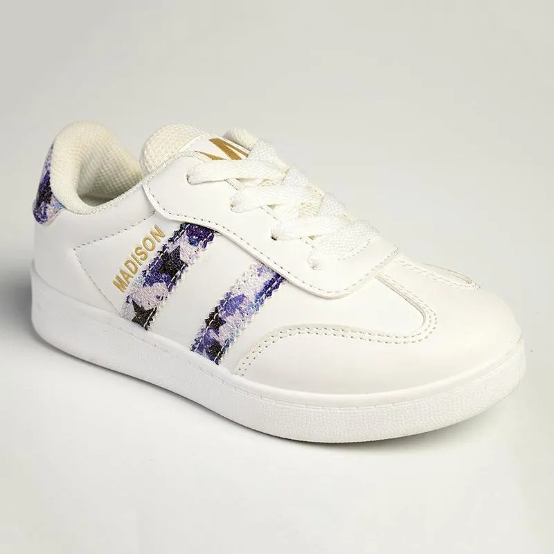 Motion Ease Madison Sissy Girls Sneakers - White/Pink