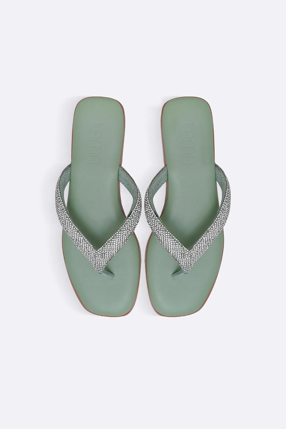 Wear resistant Ergonomic Contouring CRYSTAL FLIP FLOPS