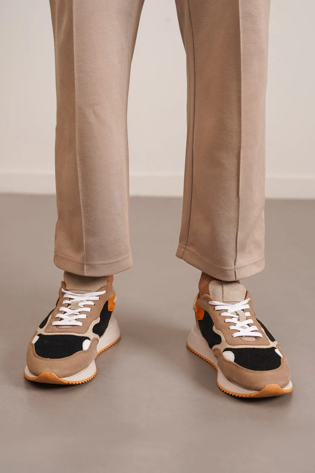 Flex Groove Tech CONTRAST LEATHER JOGGERS