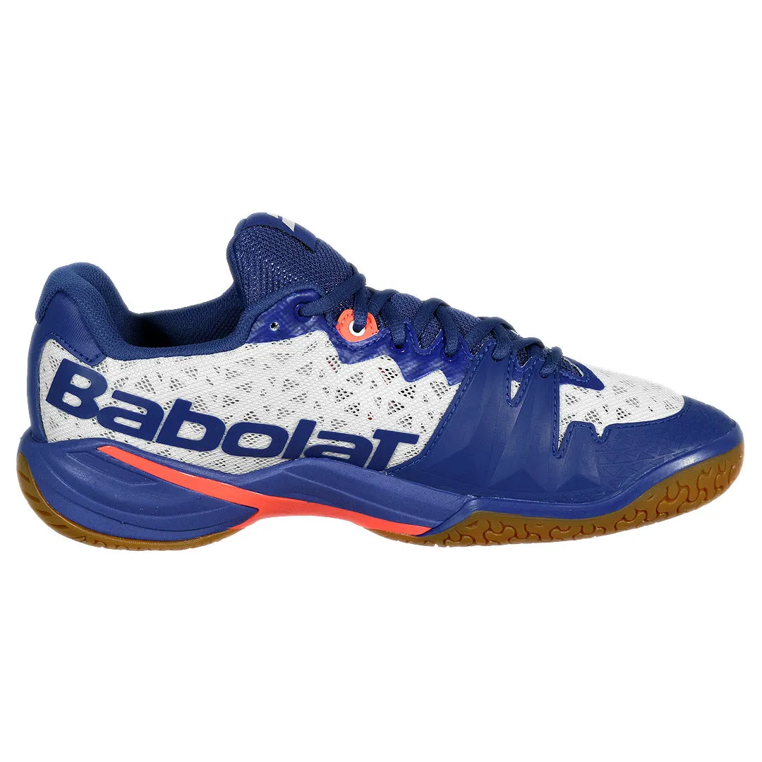 Anti microbial Vibrant Look Babolat Men's Shadow 4 - White/Blue Navy