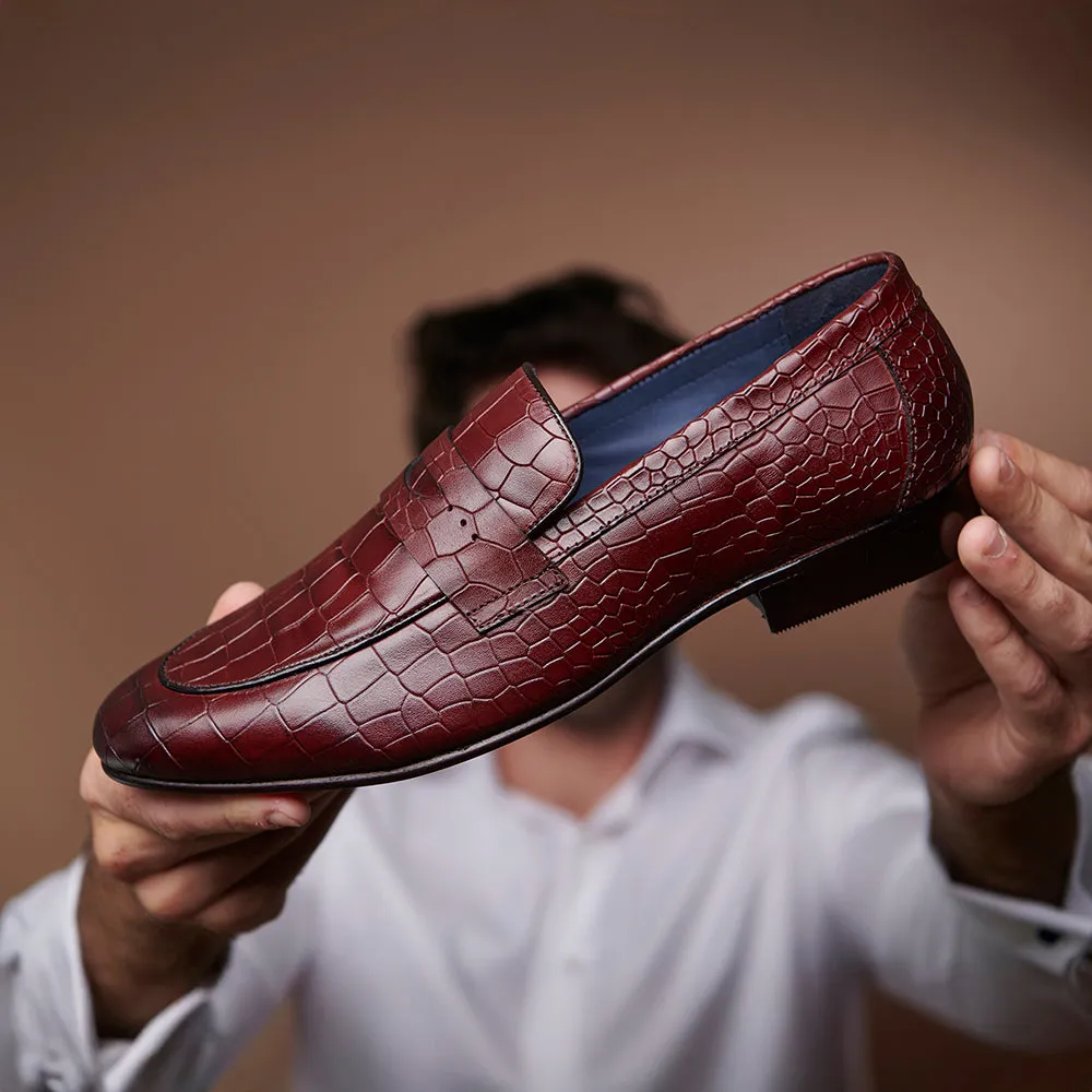 Croc Loafer - Burgundy Essential Edge Quick Shift