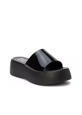 Solar Platform Sandals - Black cold - weather shoes Optimal lining