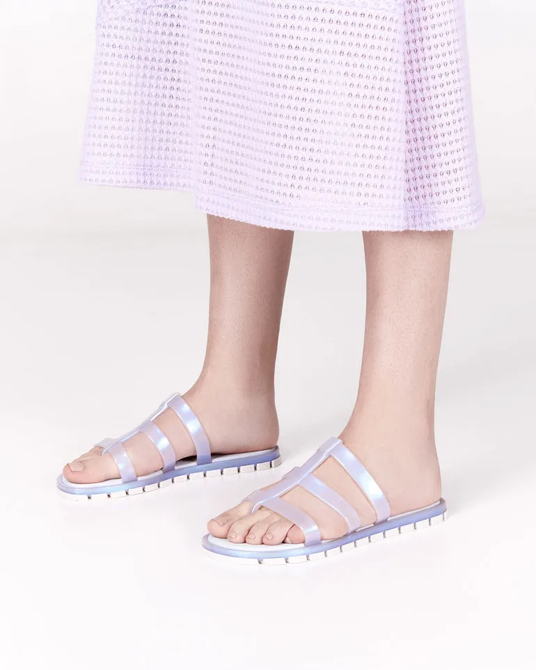 Luxurious Feel Boosted sole Path Slide - Blue/White