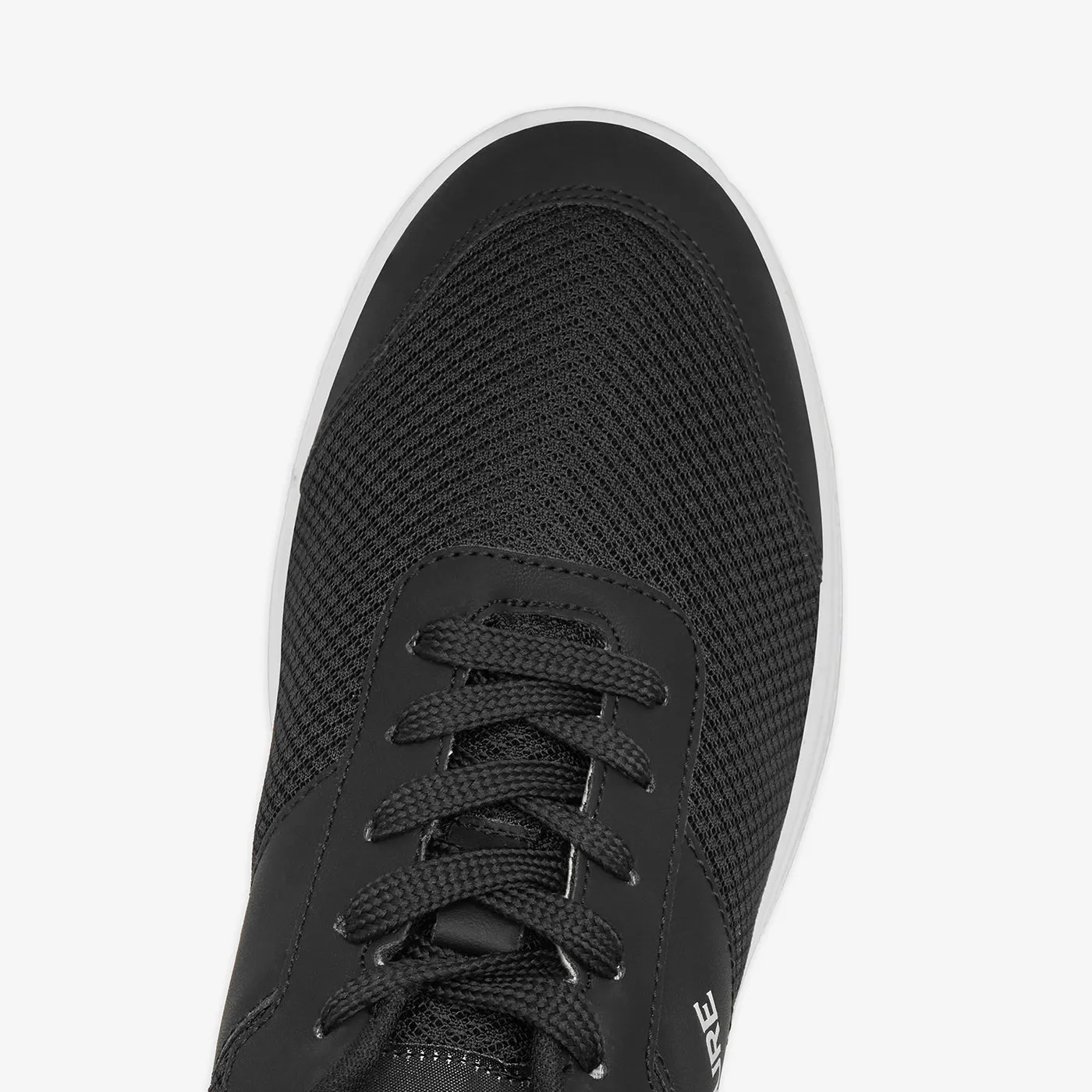 Stability Enhancing Structure Smooth exterior Men's Mesh Lace-up Sneakers