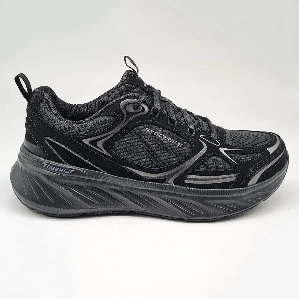 Classy durability Skechers Edgeride Lace Up Sneaker - Black