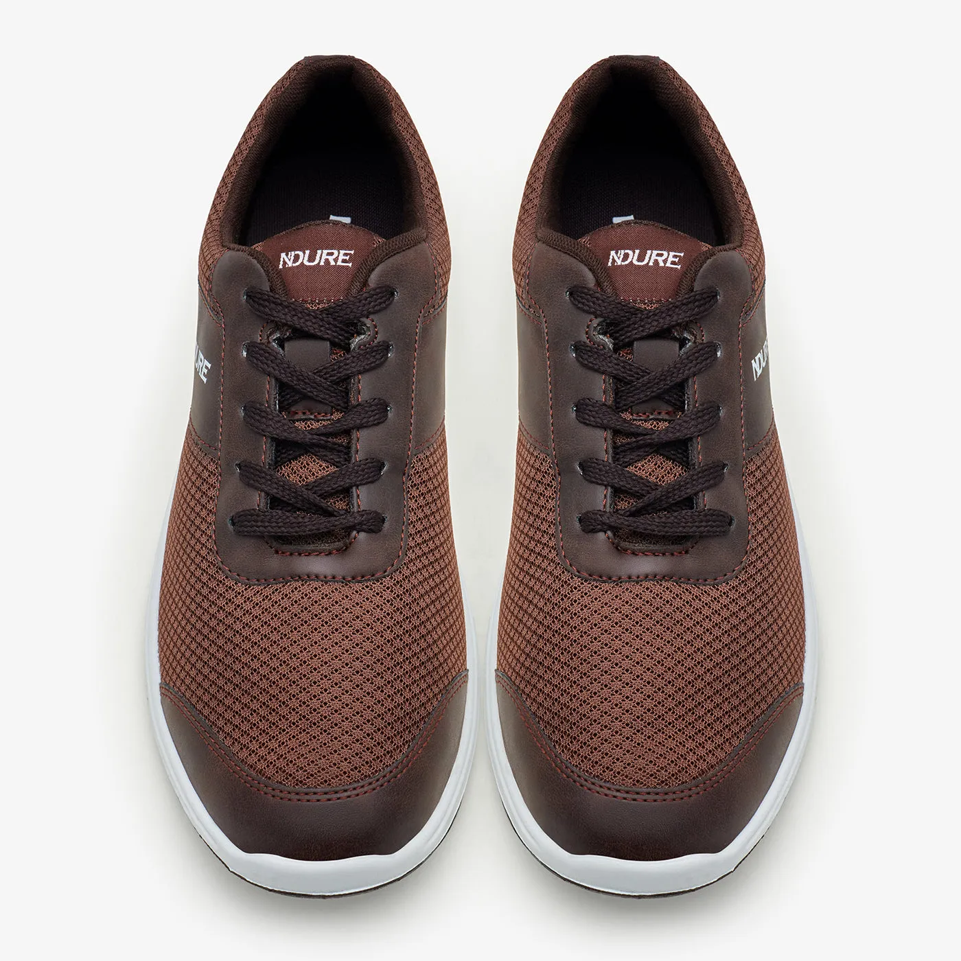 Customizable Insoles Cushioned Pace Men's Mesh Lace-up Sneakers