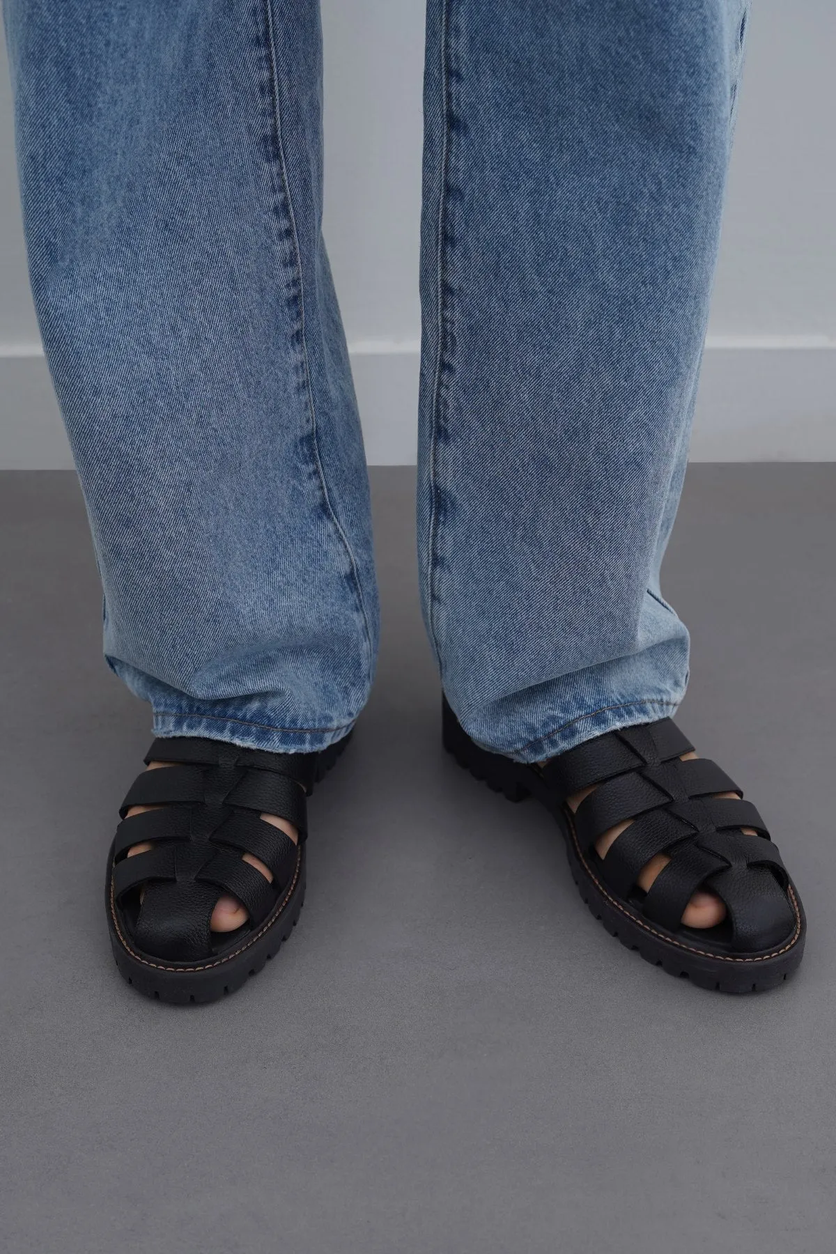 LEATHER FISHERMAN SANDALS kids' shoes