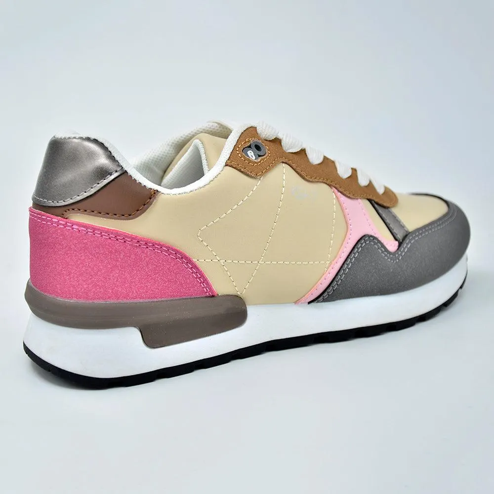 K-STAR 7 Vesper Sneaker - Pink/Brown Quick Release